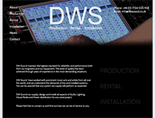 Tablet Screenshot of dwsound.co.uk